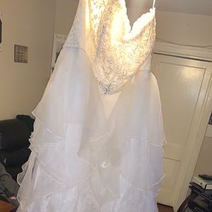 Size 16-18 wedding dress from David’s bridal
